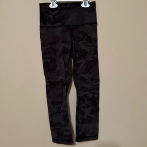 RARE 2014 lululemon high times pant, savasana camo